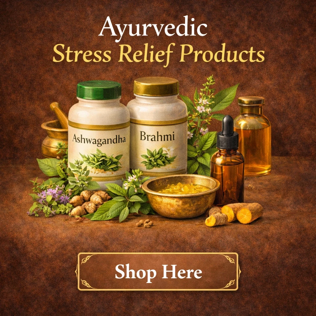 Ayurvedic stress relief products shop image