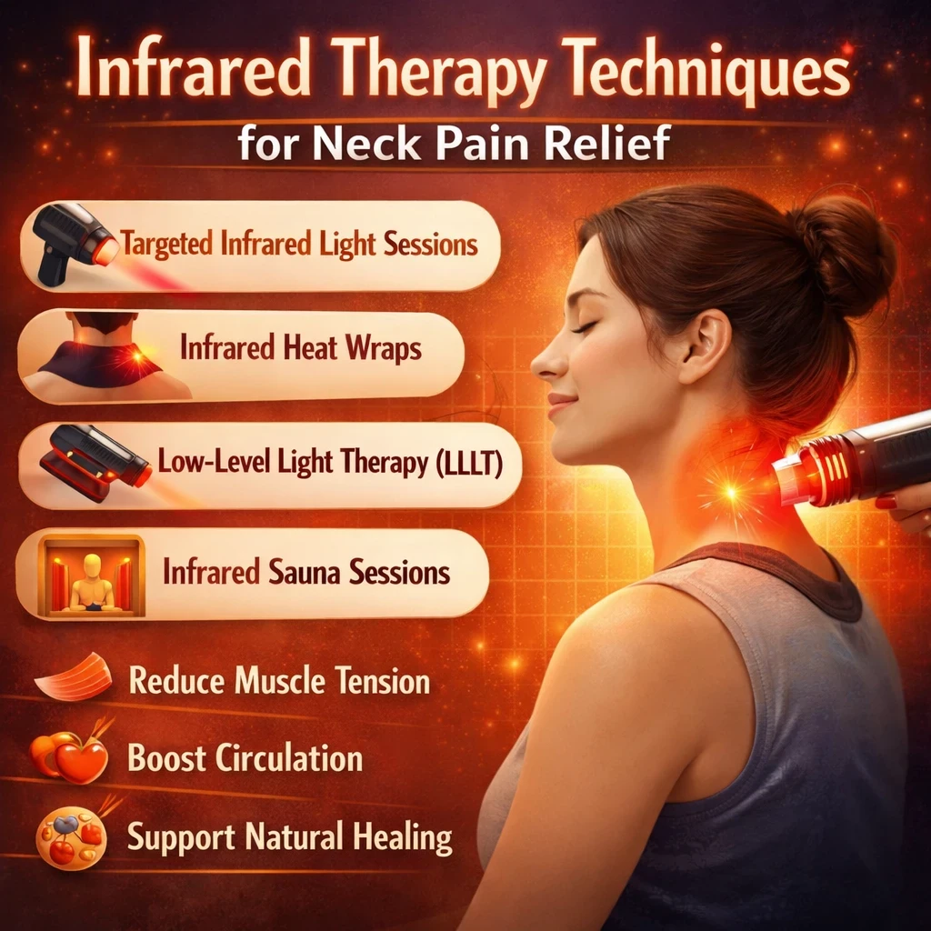 Infrared therapy techniques for neck pain relief image