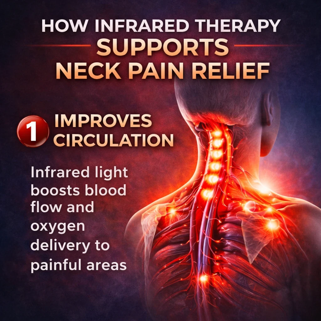 How Infrared Therapy Supports Neck pain relief image