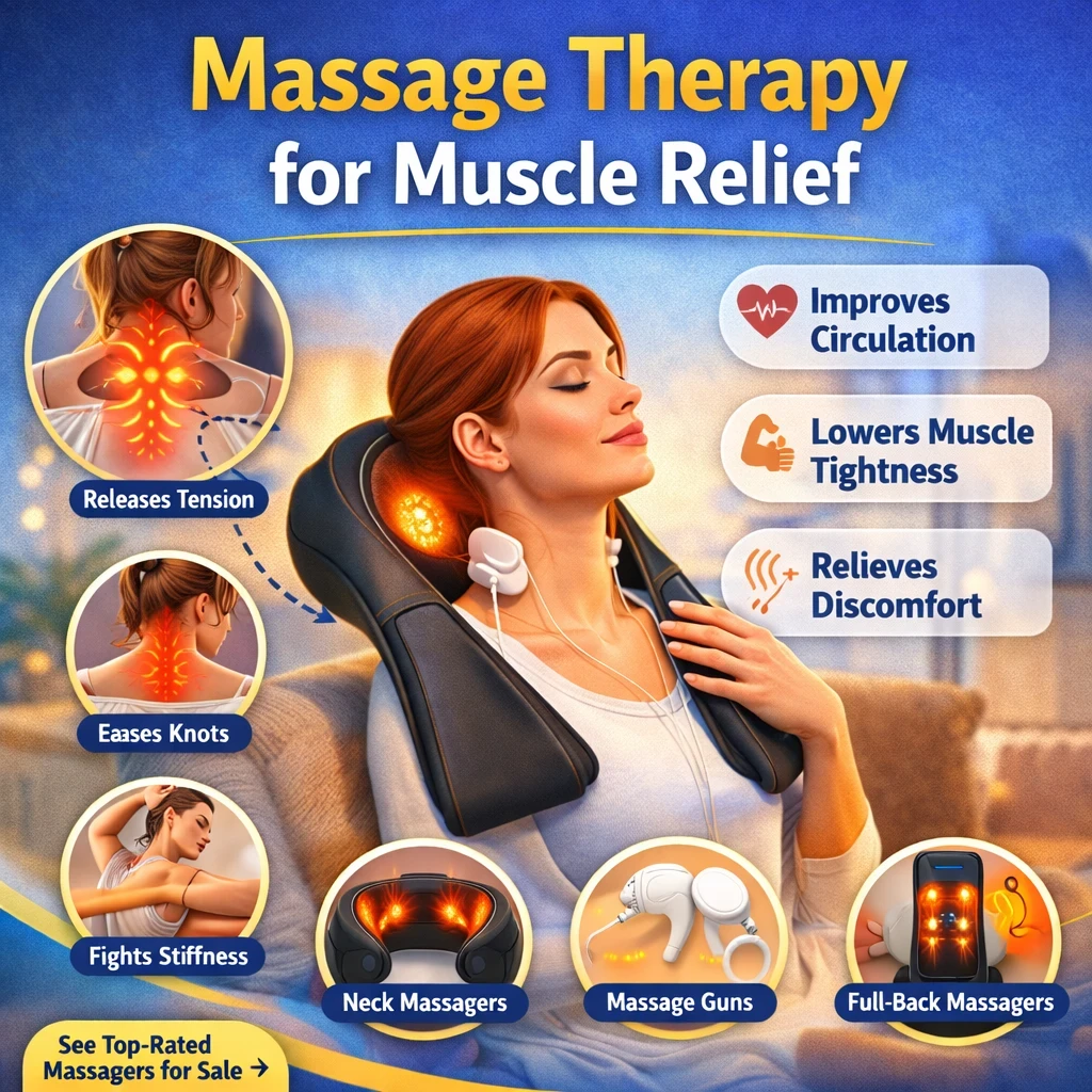 Massage therapy for muscle relief image