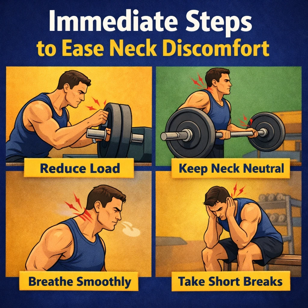 Immediate Steps to ease neck discomfort image