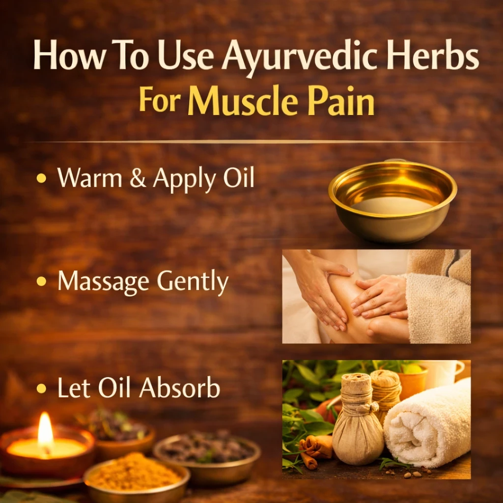 How to use Ayurvedic herbs for muscle pain image 