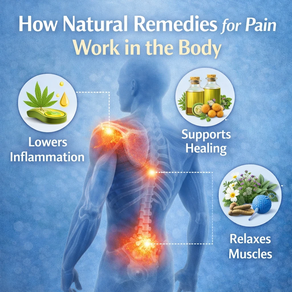 How natural remedies for pain work in the body image
