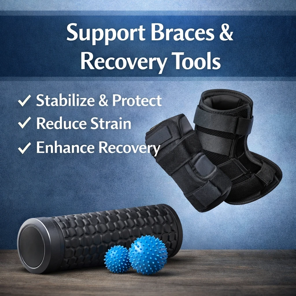 Supportive braces and recovery tools image
