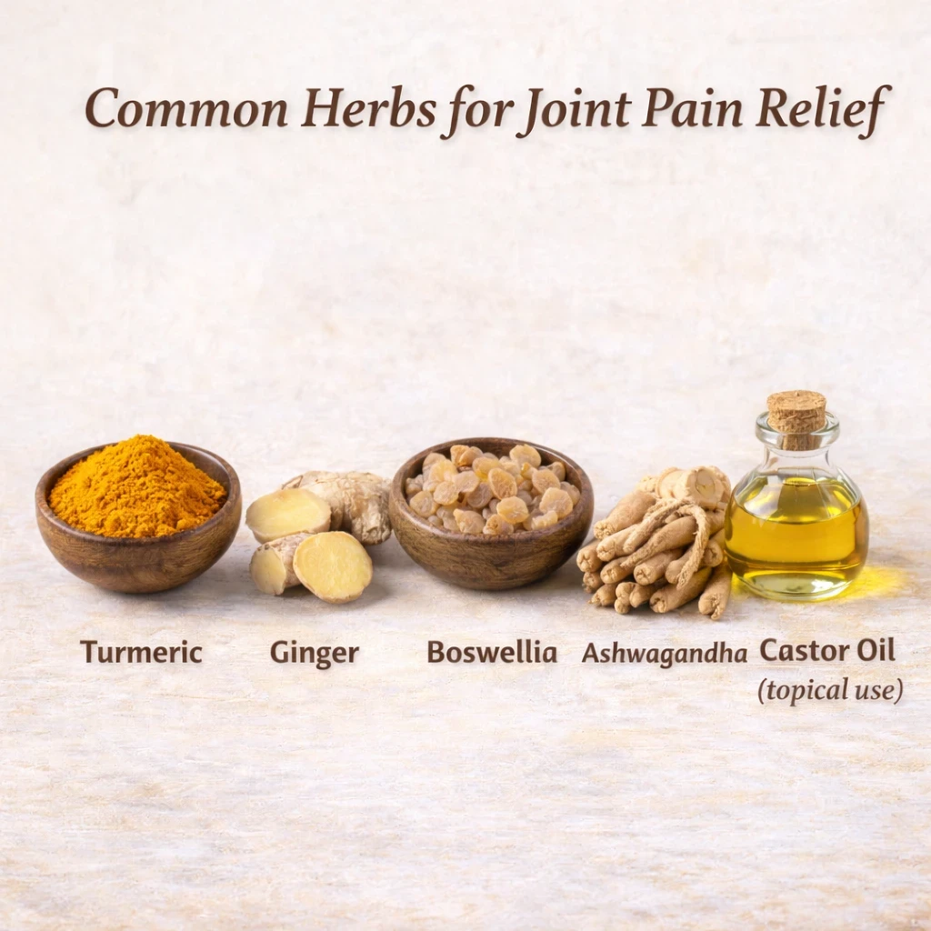 Common herbs for joint pain relief image