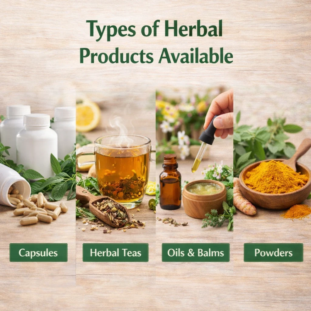 Types of Herbal Products Available image