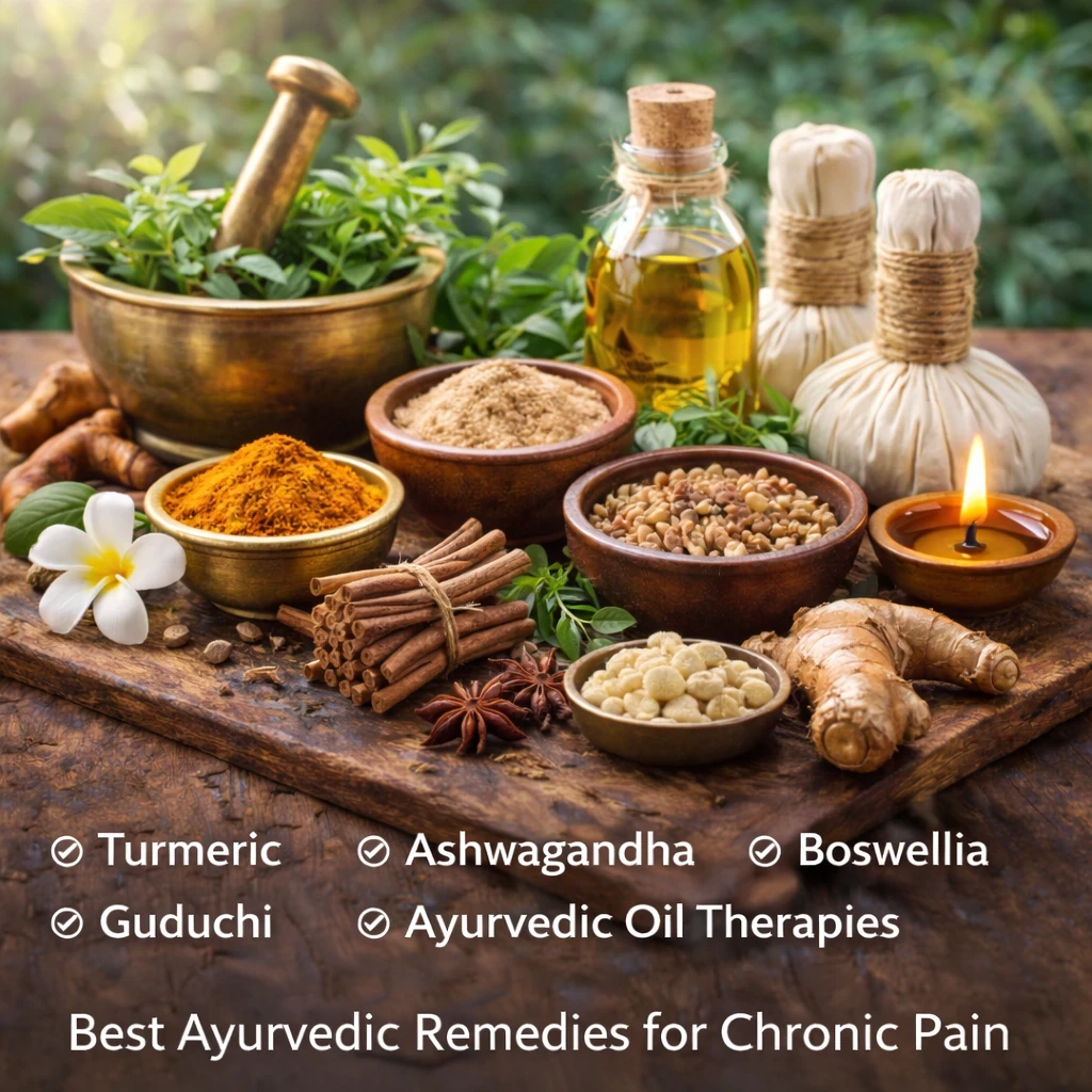 Best Ayurvedic remedies for chronic pain image