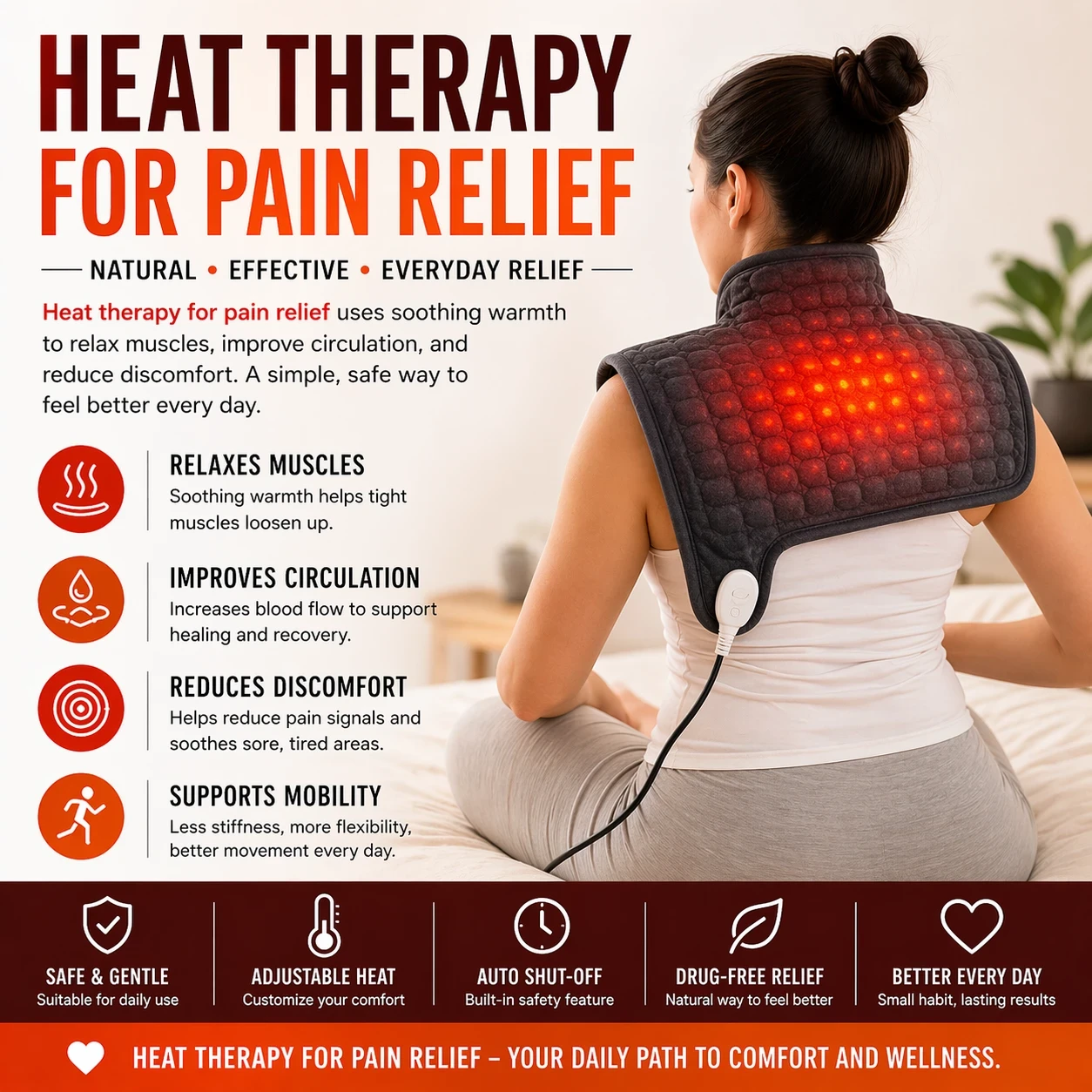Heat Therapy for pain relief image