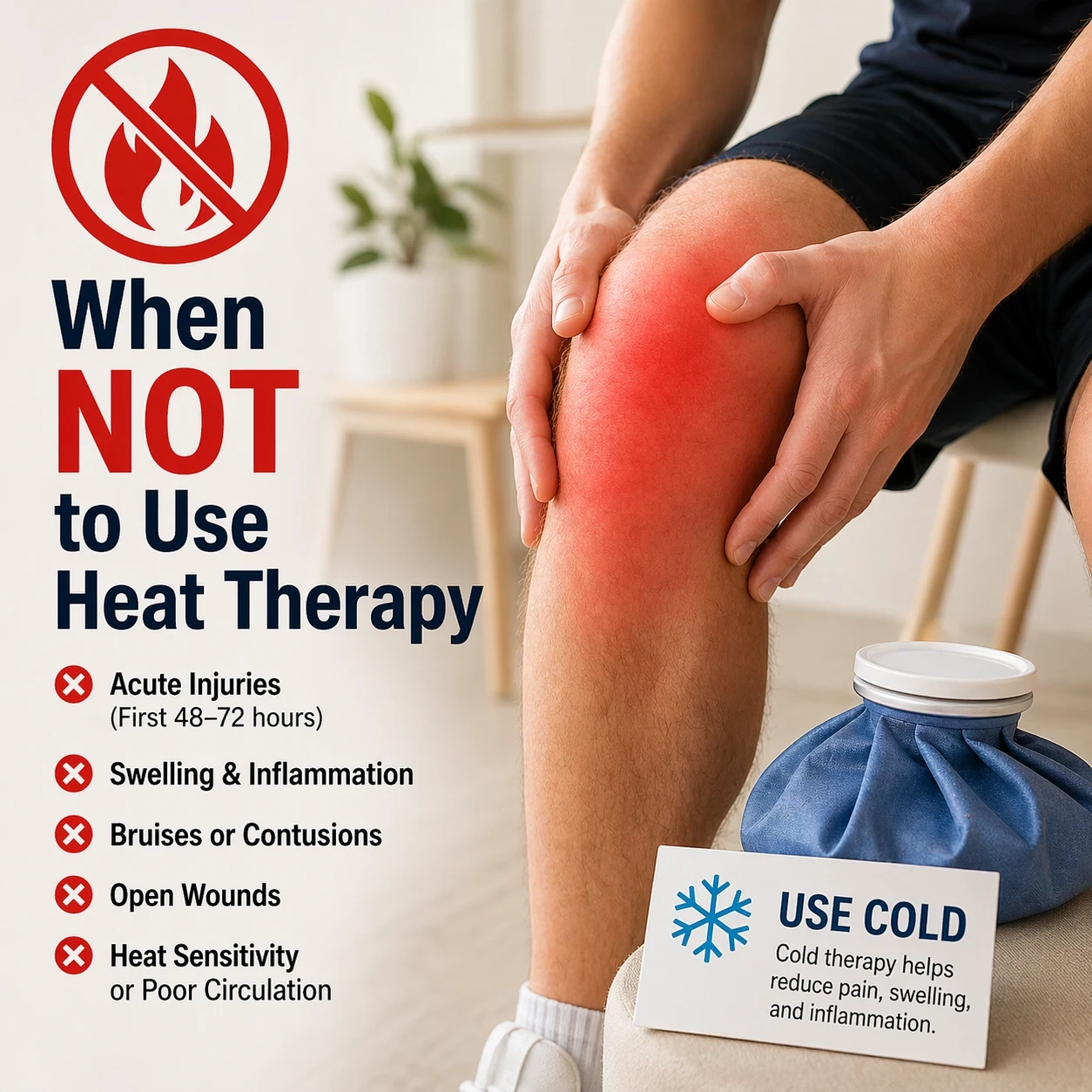 When not to use heat therapy image