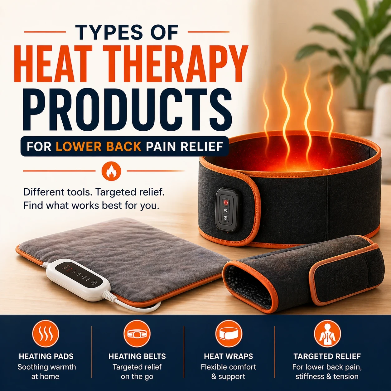Types of heat therapy products image