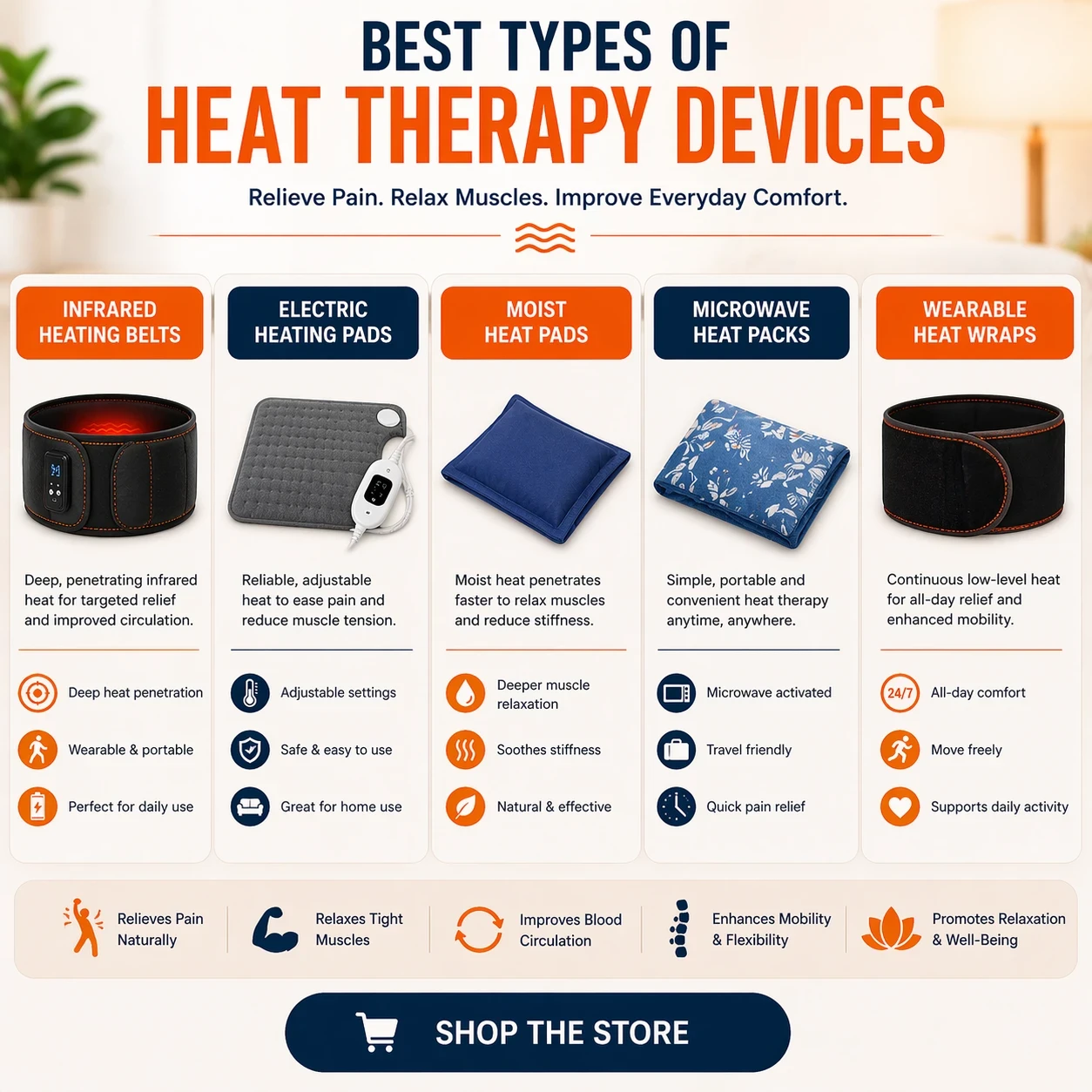 Best Types of Heat therapy devices shop image