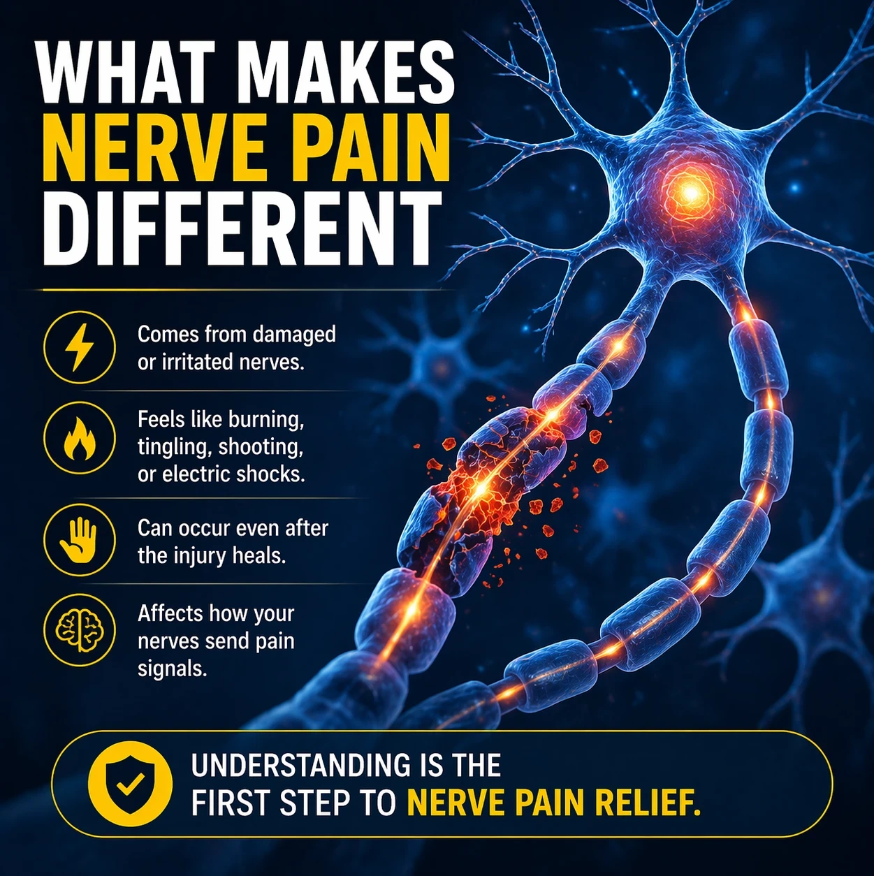 What makes nerve pain different image
