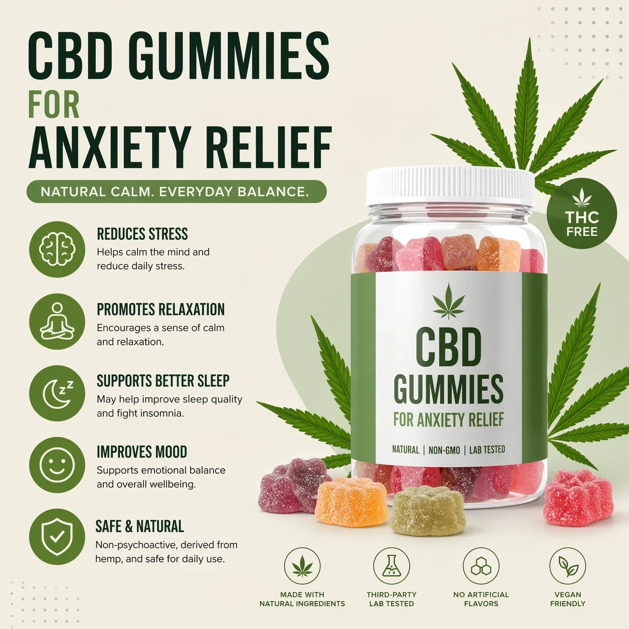 CBD Gummies for Anxiety relief image