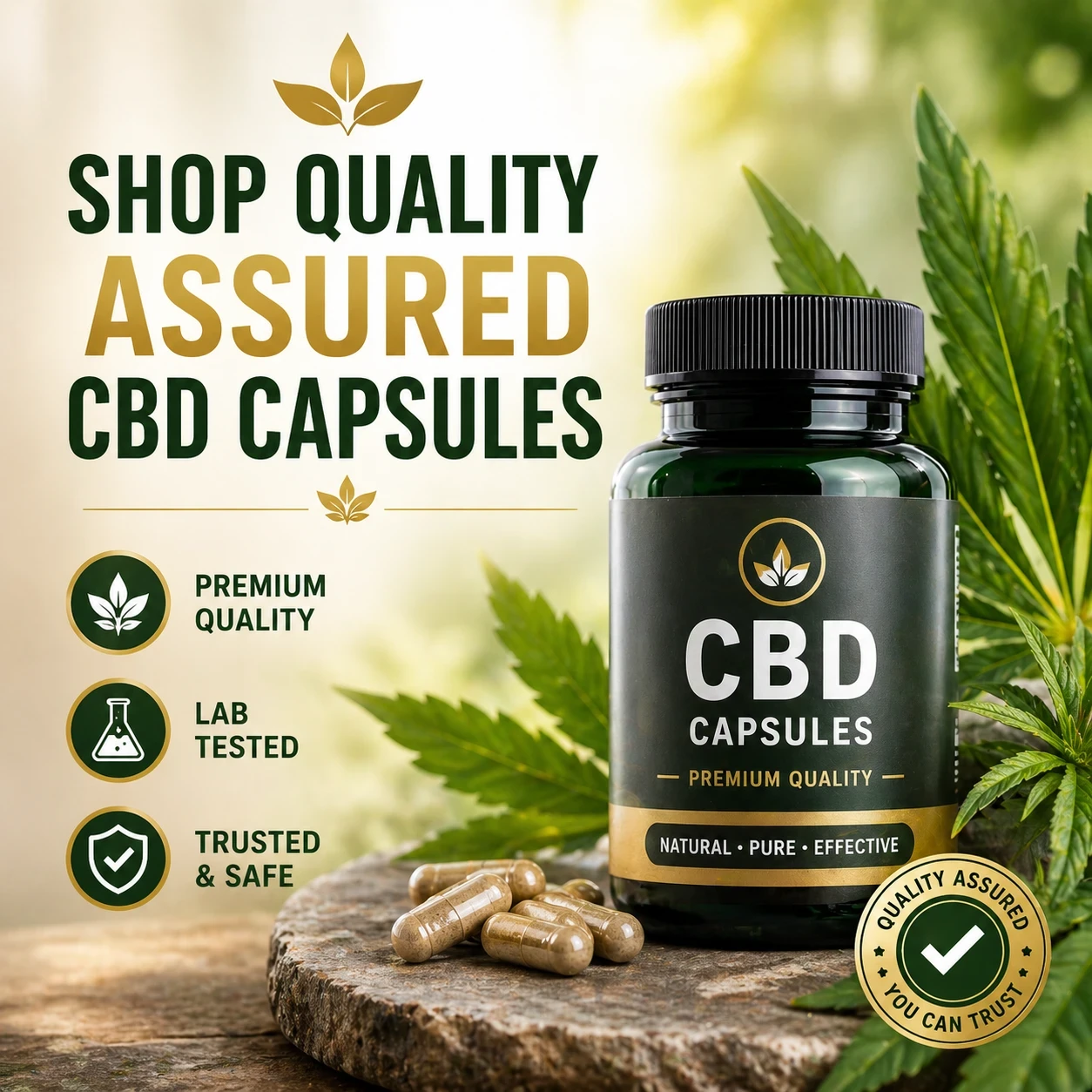 Shop Quality Assured CBD capsules image