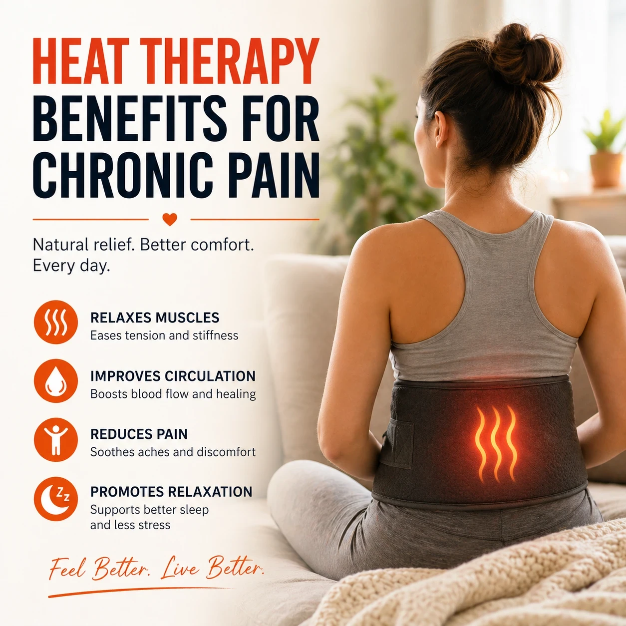 Heat Therapy Benefits for chronic pain image
