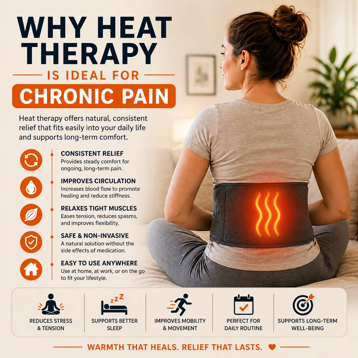 Why heat therapy is ideal for chronic pain image