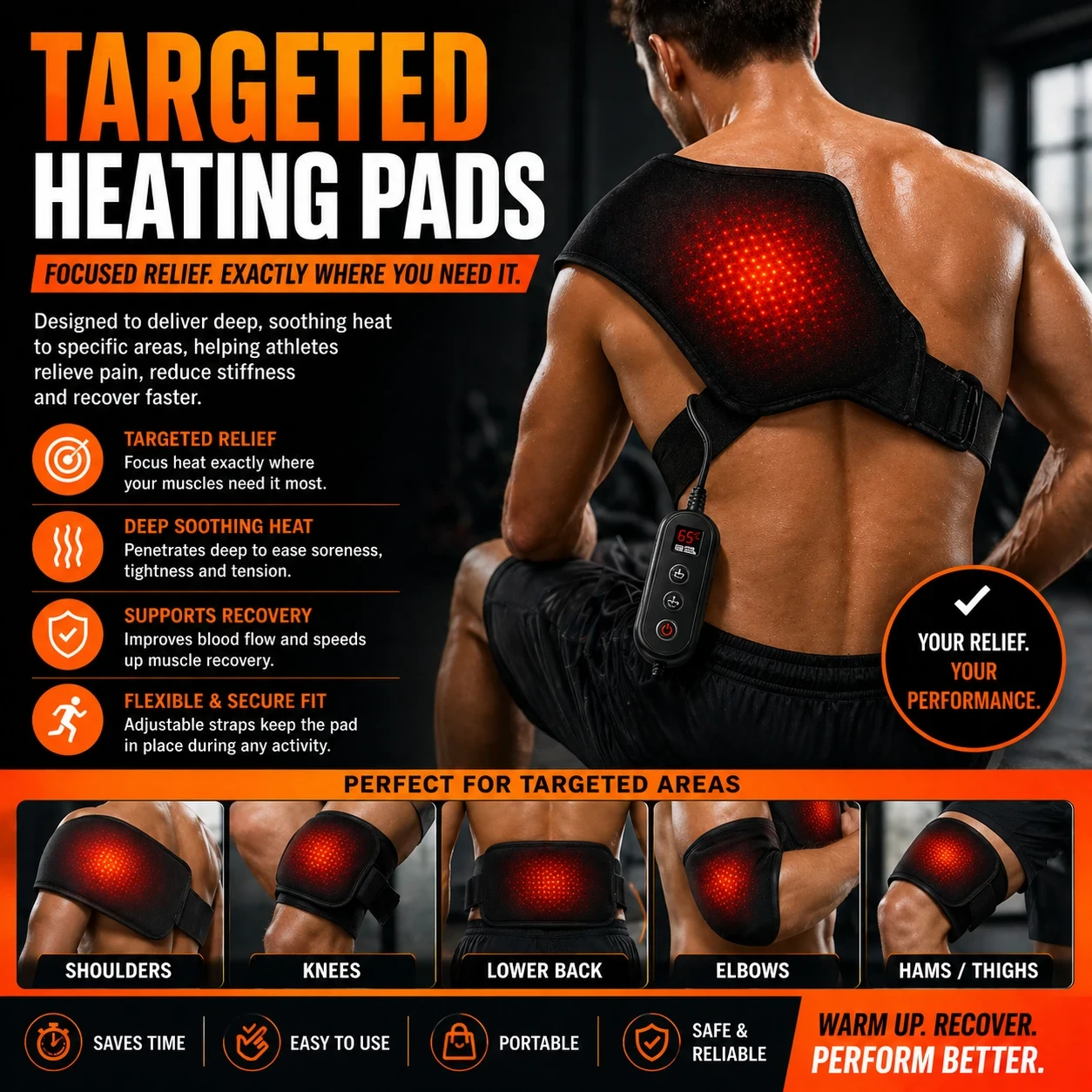 Targeted heating pads image