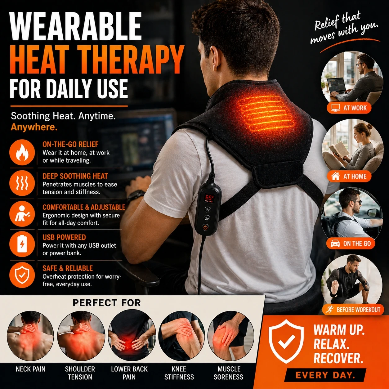 Wearable heat therapy for daily use image