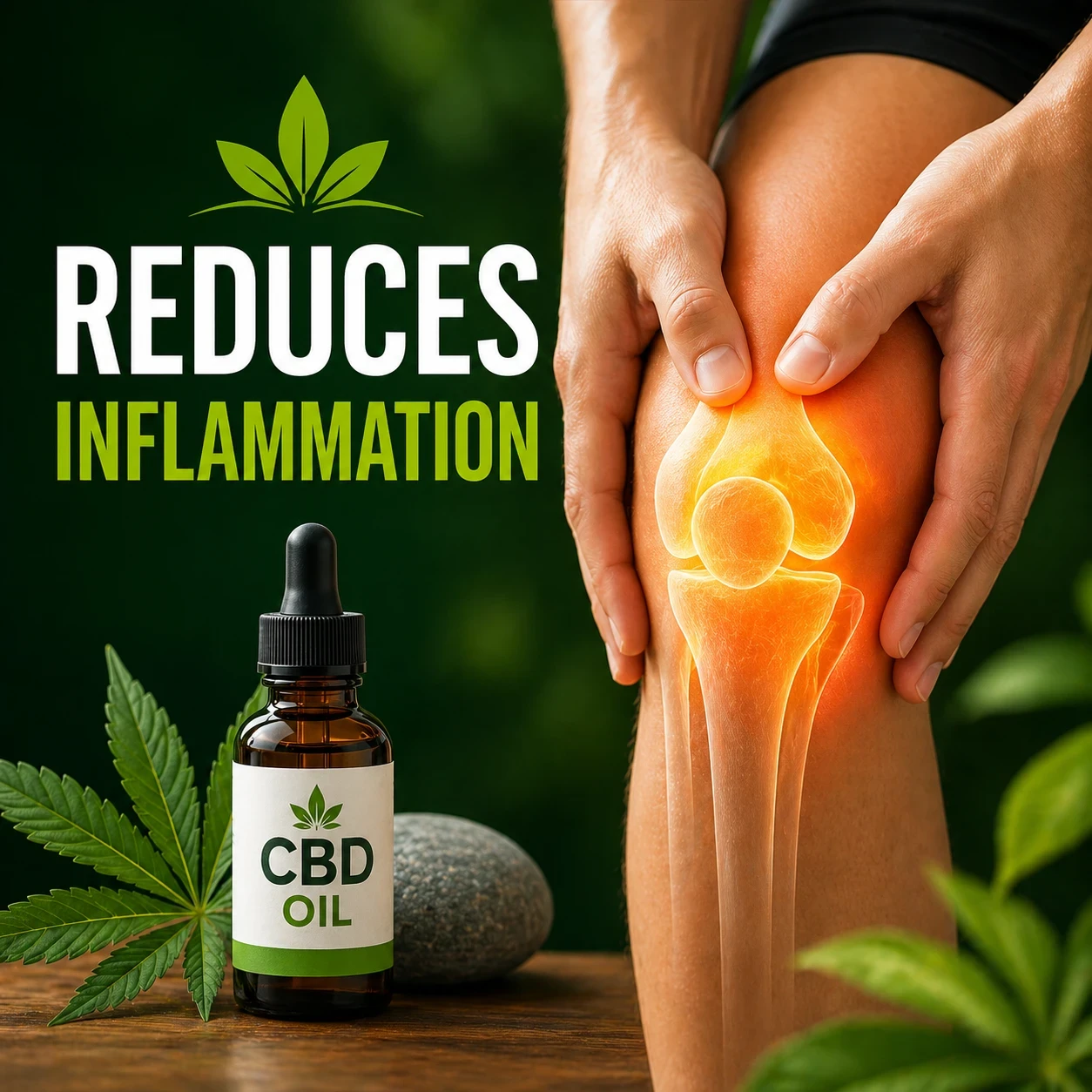 CBD Oil reduces inflammation image