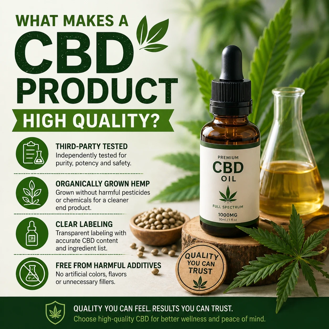 What makes a cbd product high quality image