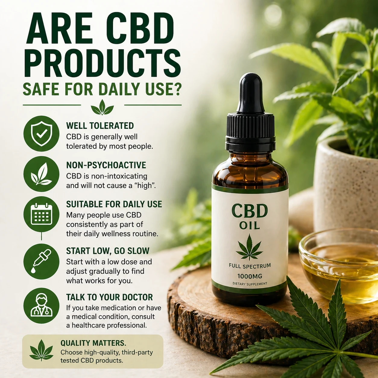Are cbd products safe for daily use image