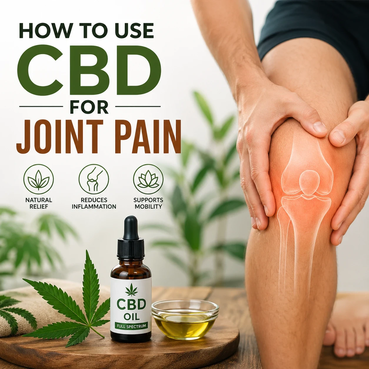 How to use CBD for joint pain image