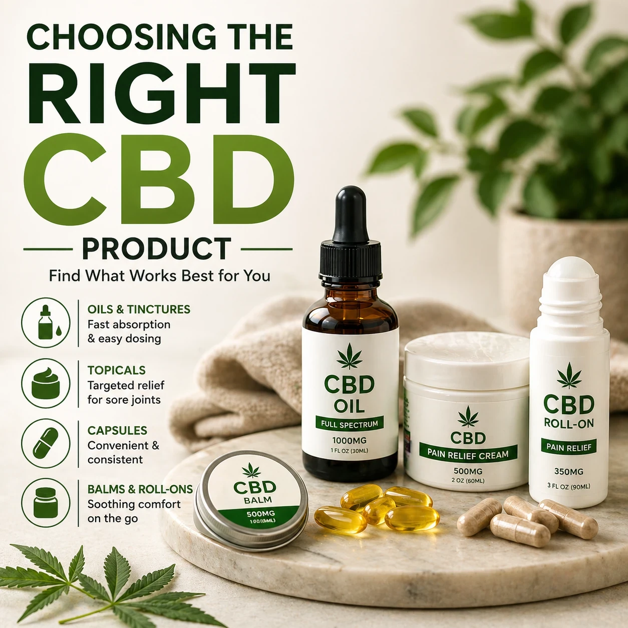Choosing the right CBD product image