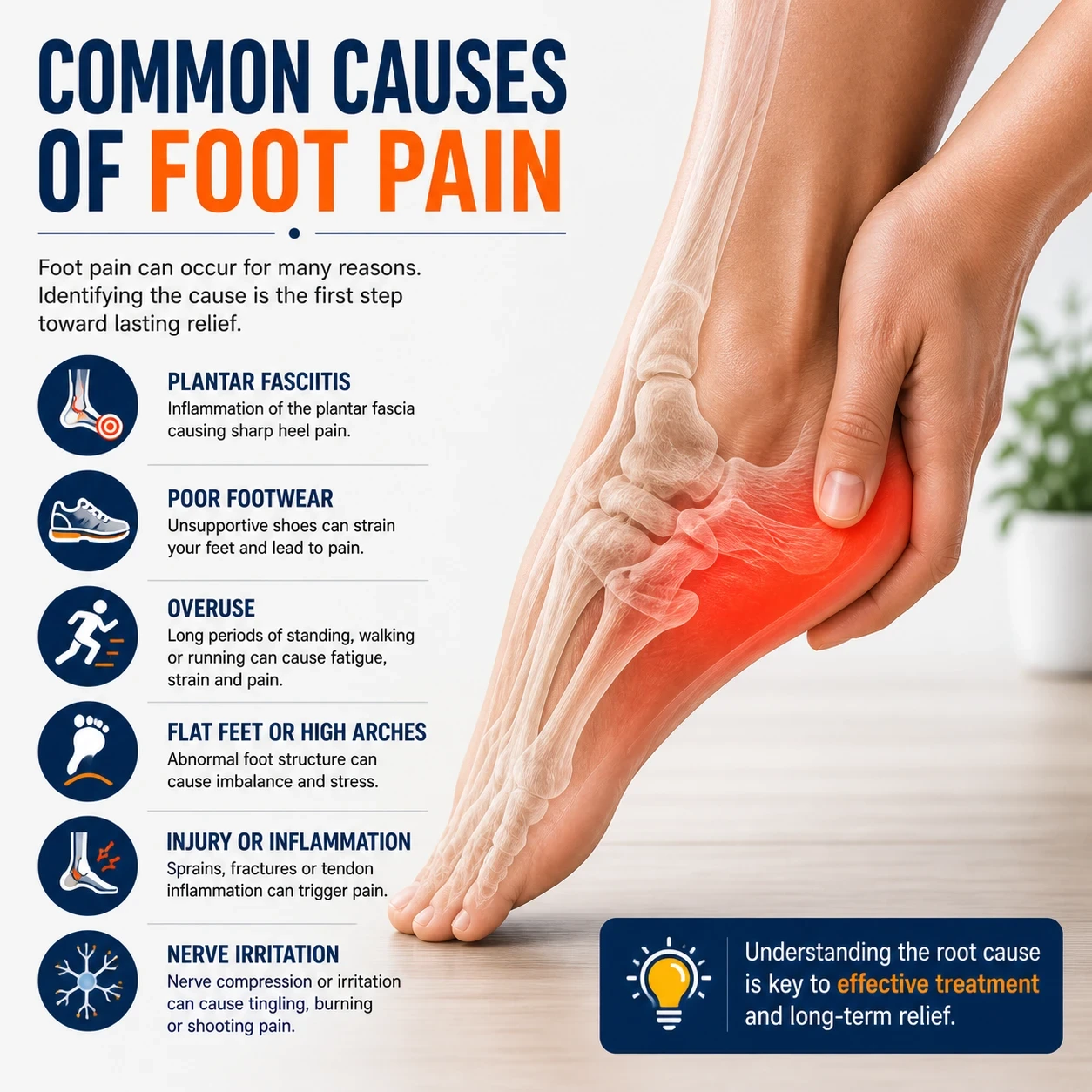 Common causes of foot pain image