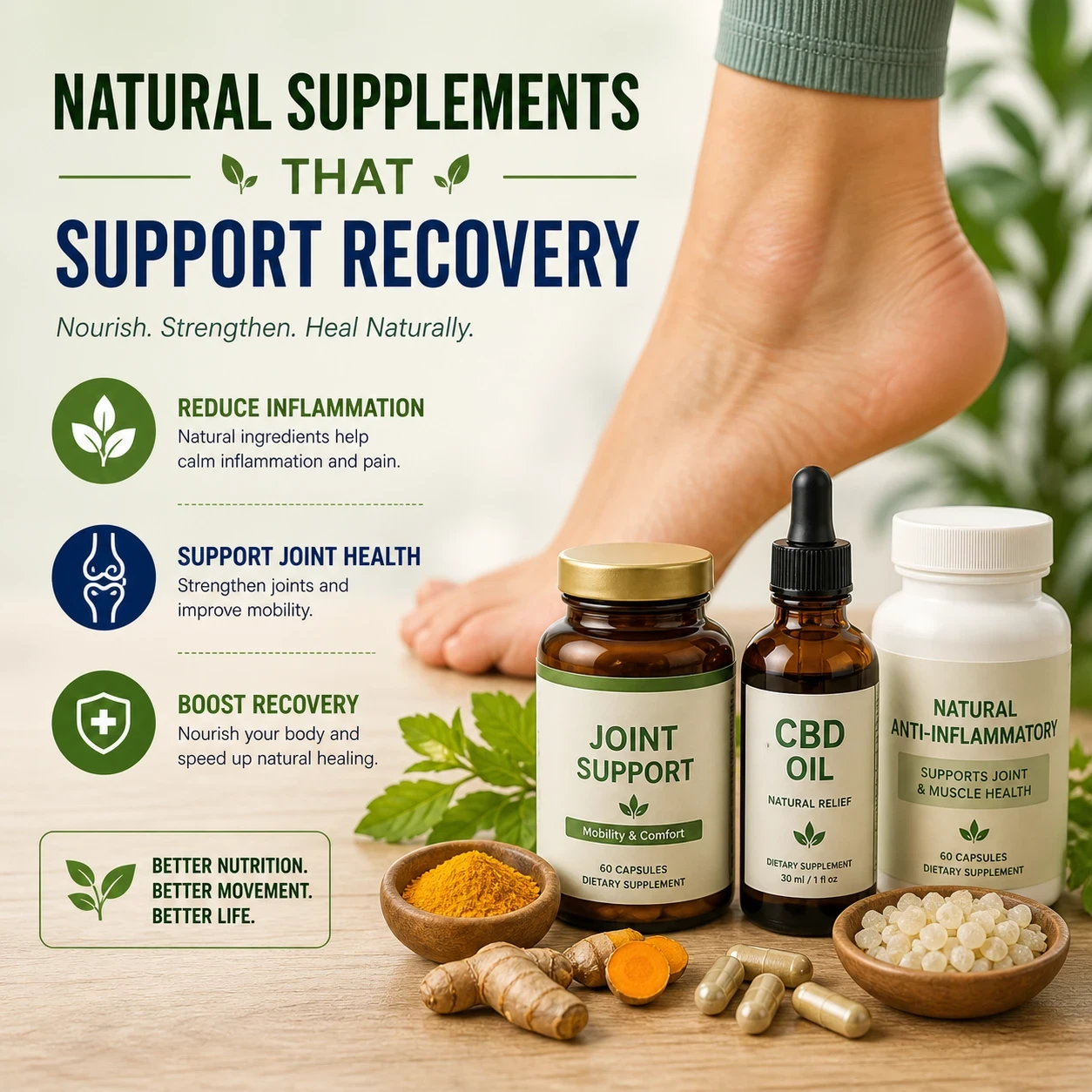 Natural supplements that support recovery from foot pain image ima