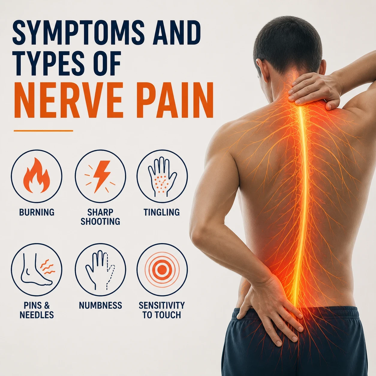 Symptoms of nerve pain image