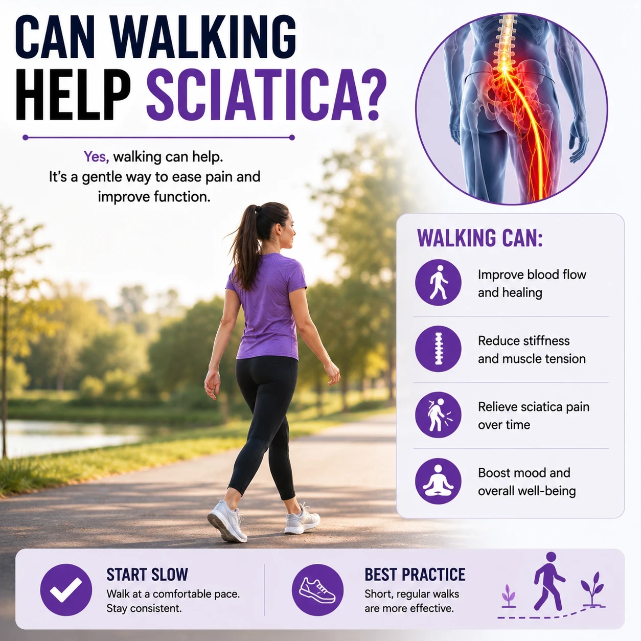 Can Walking Help sciatica image