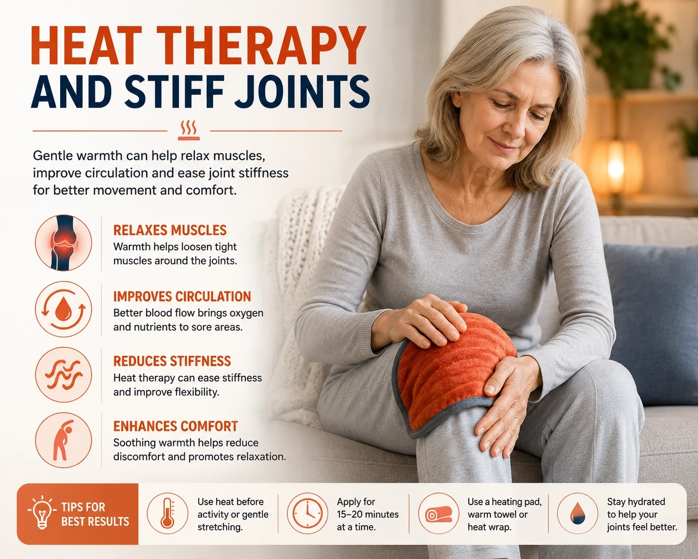 Heat Therapy for arthritis stiff joints image