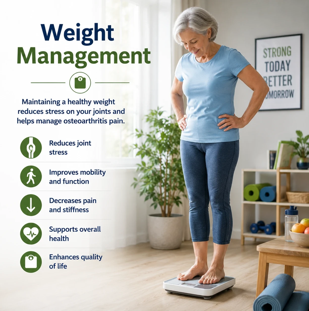 Weight management and osteoarthritis treatment options image