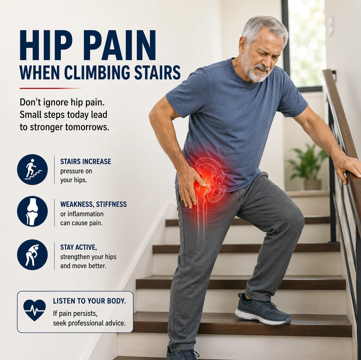Hip Pain When Climbing Stairs image