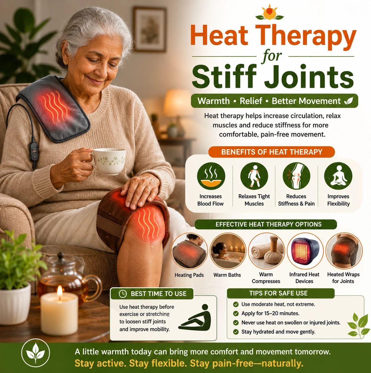 Heat Therapy for Stiff Joints image