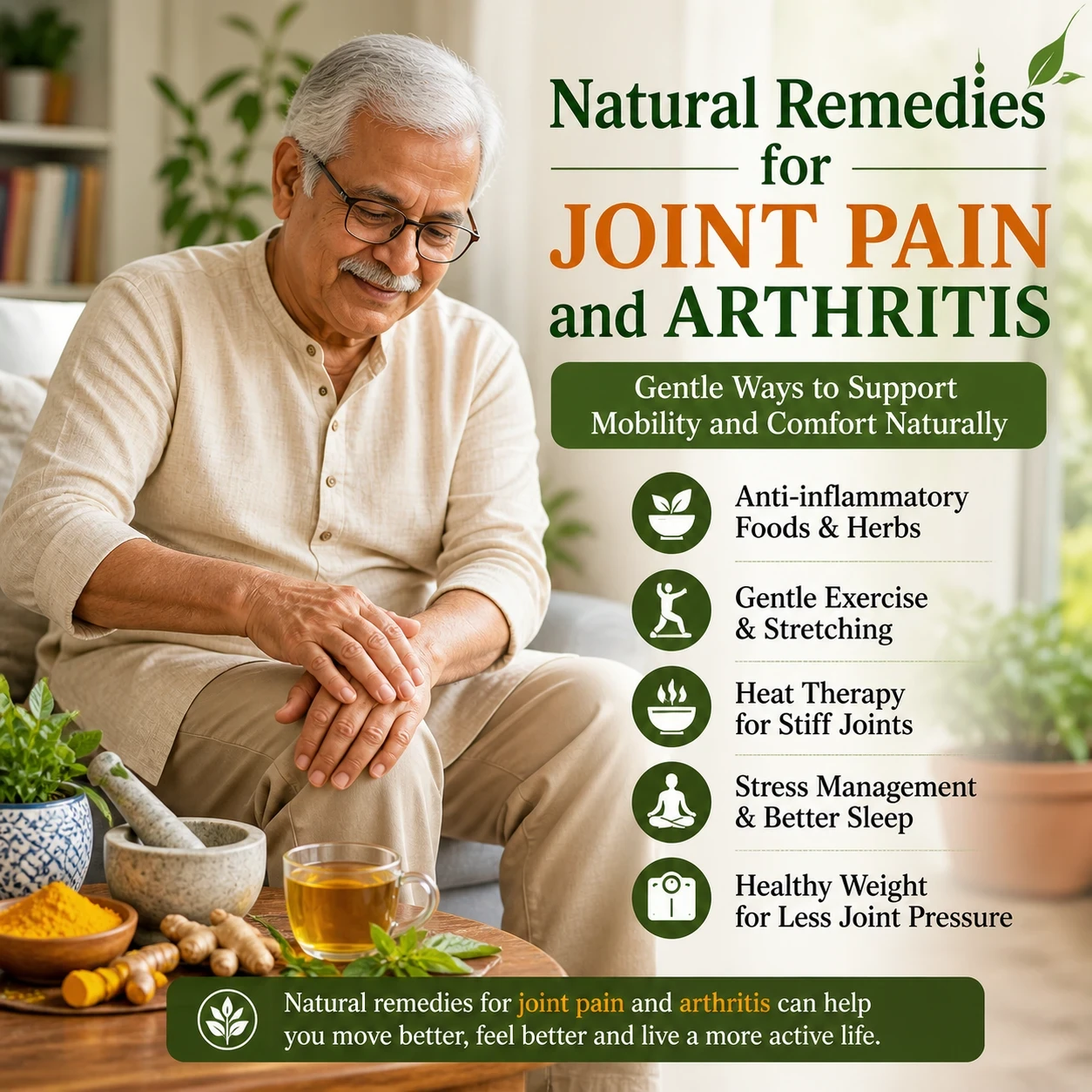 Natural herbal remedies for joint pain and arthritis image