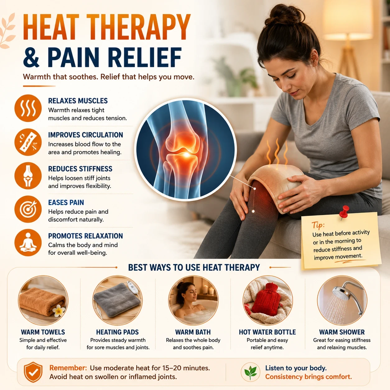 Heat Therapy and pain relief image