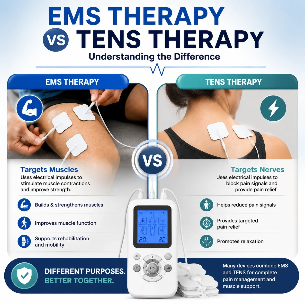 EMS therapy vs TENS Therapy image