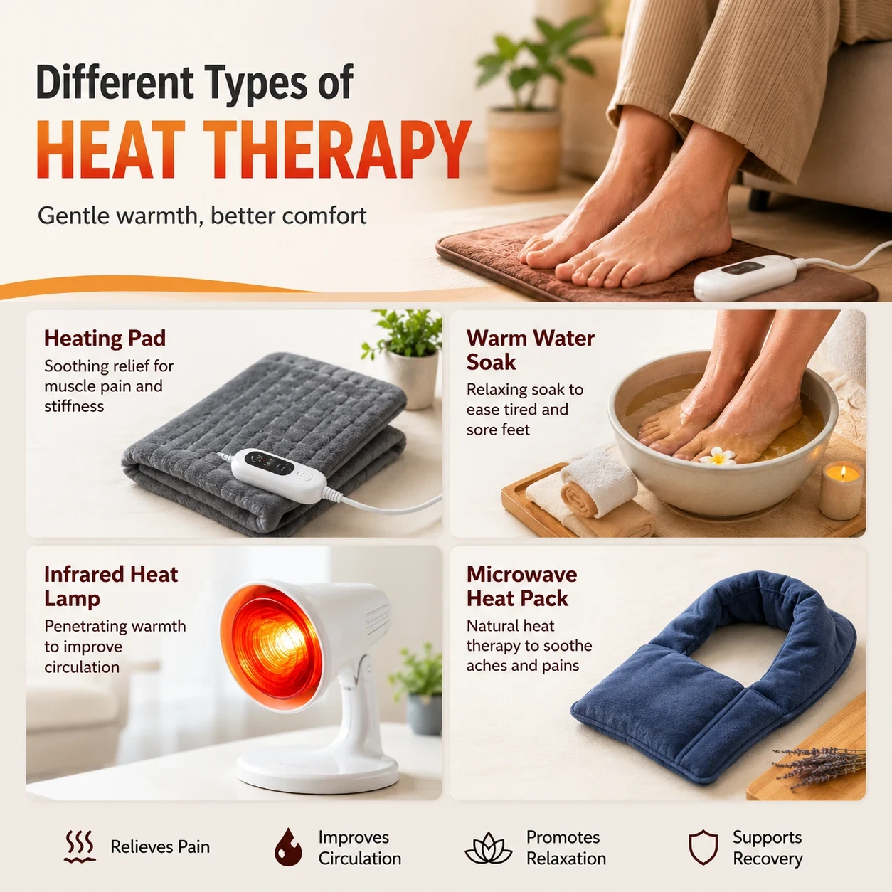Different types of heat therapy image