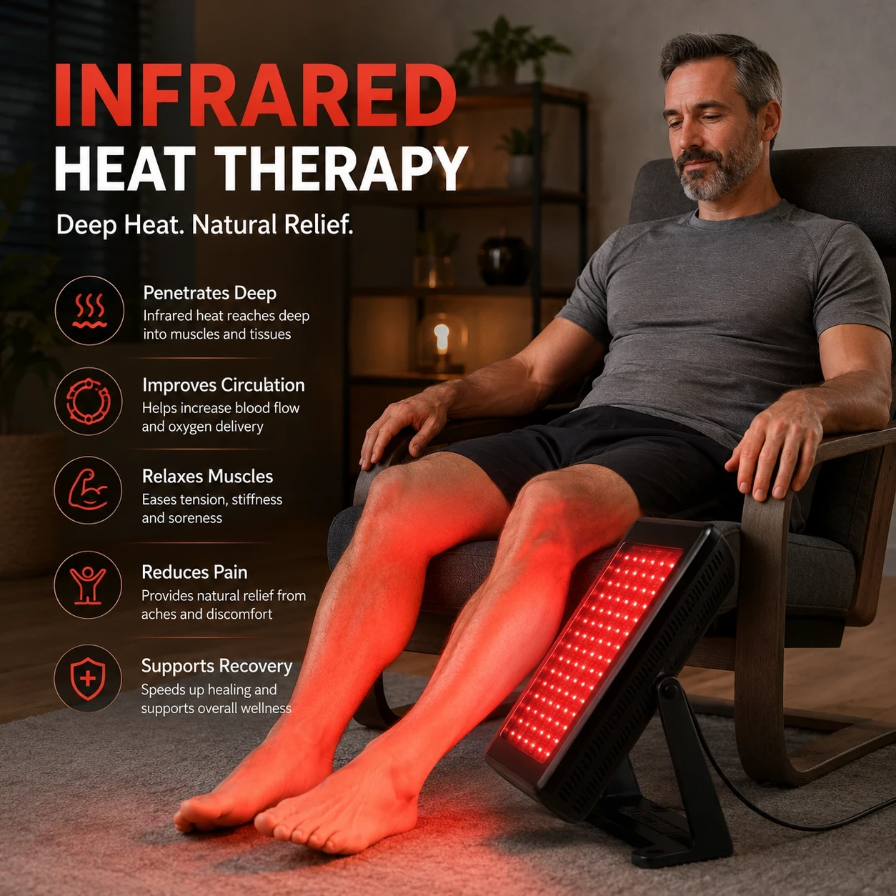 Infrared heat therapy natural relief image