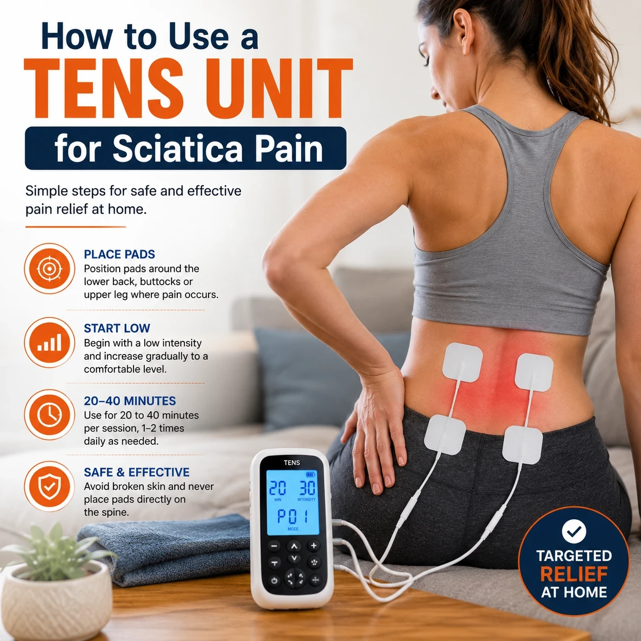 How to use a TENS unit image