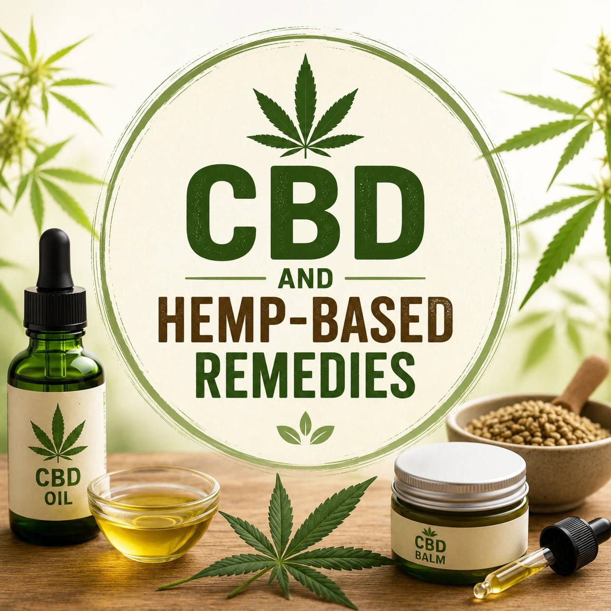 CBD and hemp based remedies image