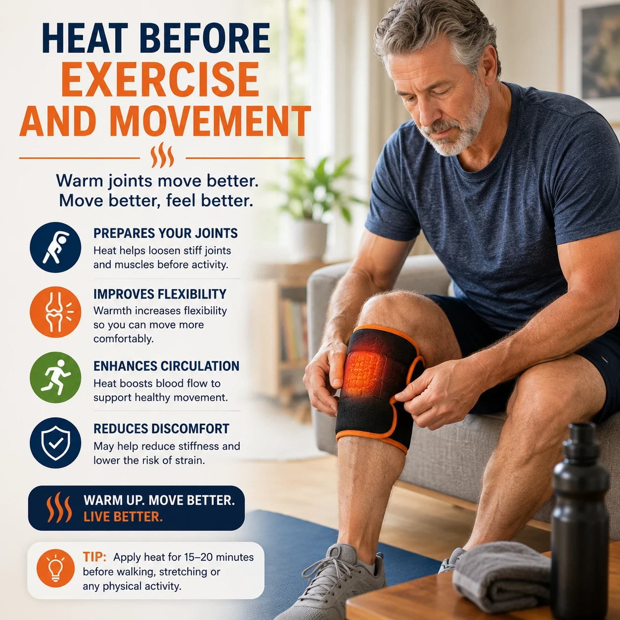 Heat before exercise and movement image