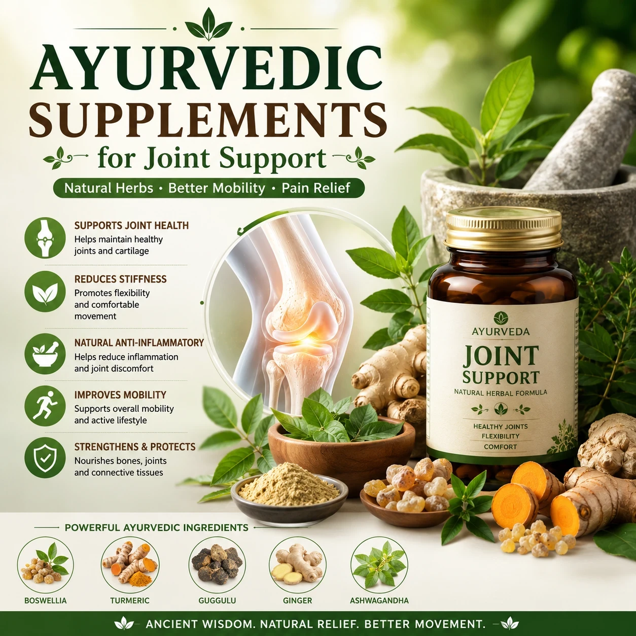 Ayurvedic Herbal best supplements for creaky joints image