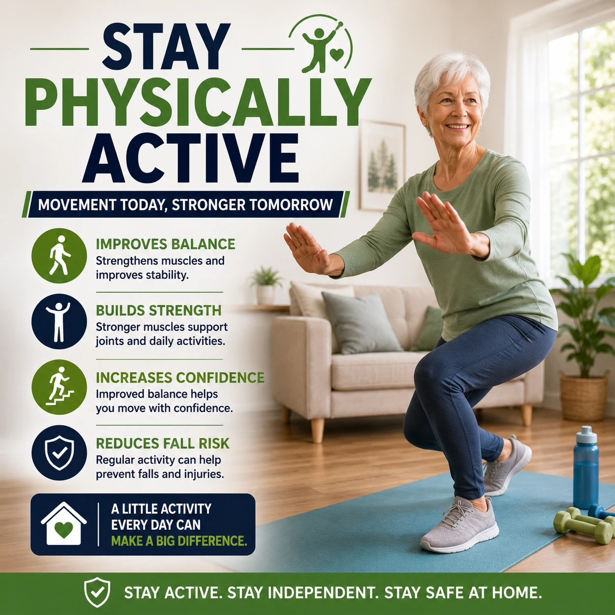Stay physically active image