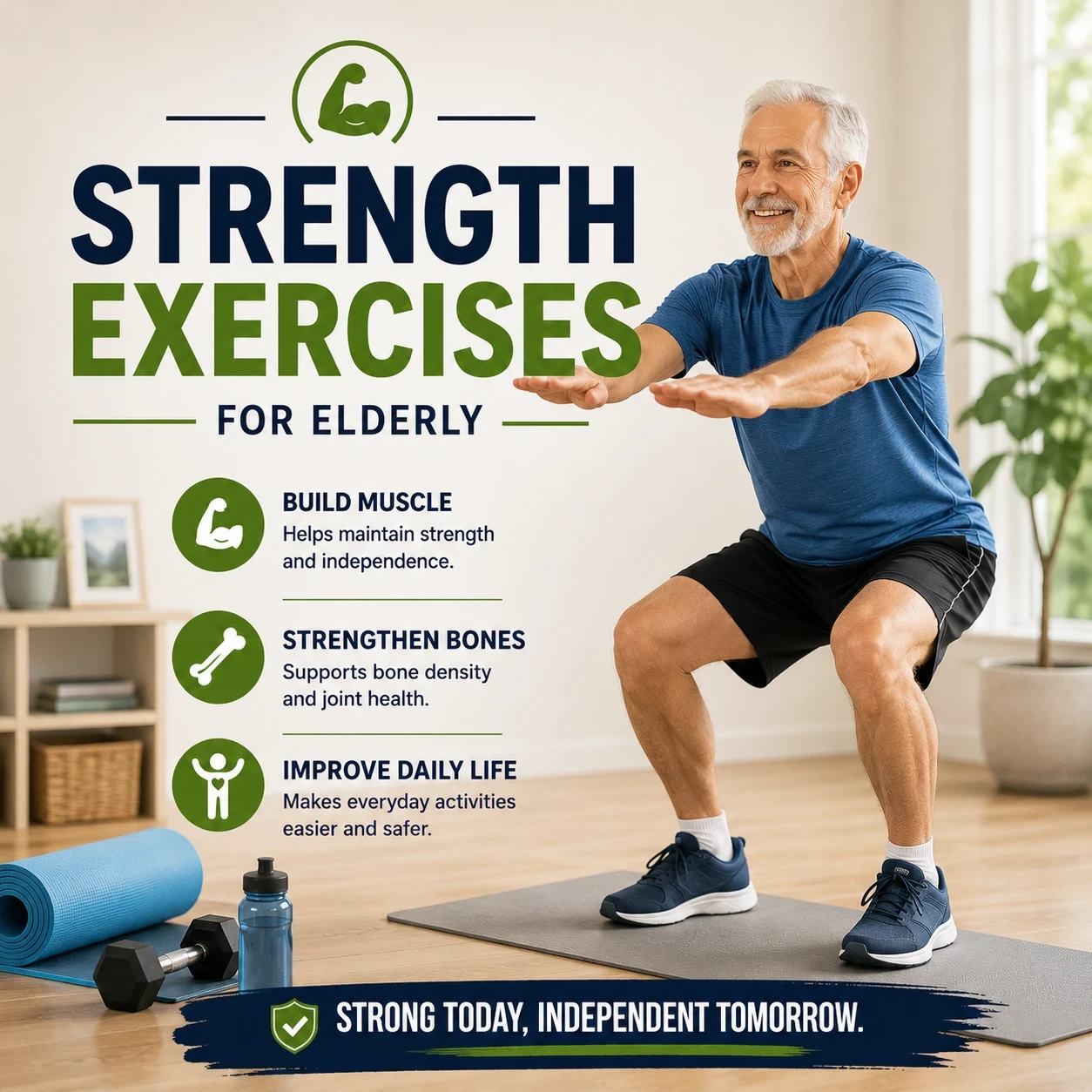 Strength exercises for elderly image