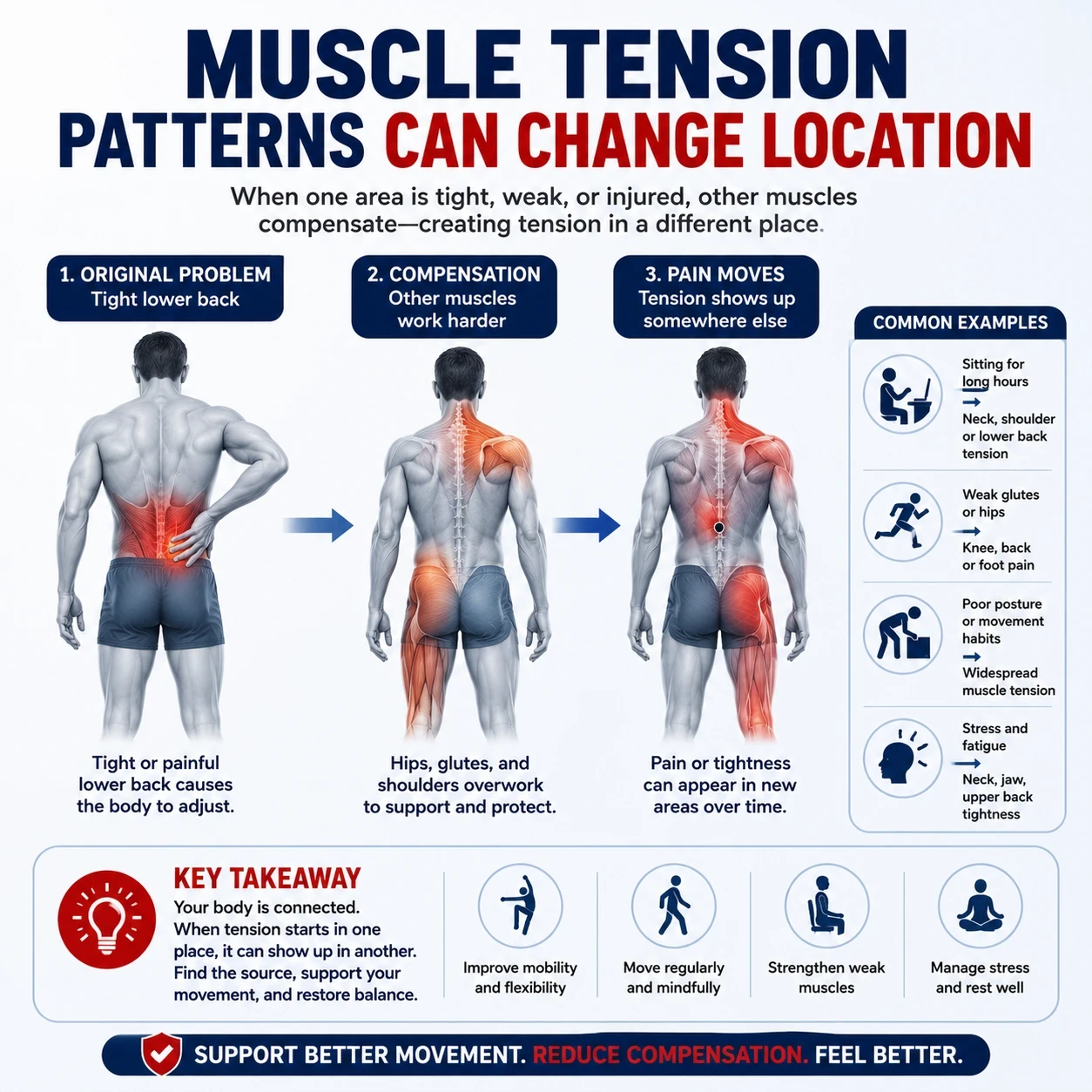 Muscle tension patterns can change location image