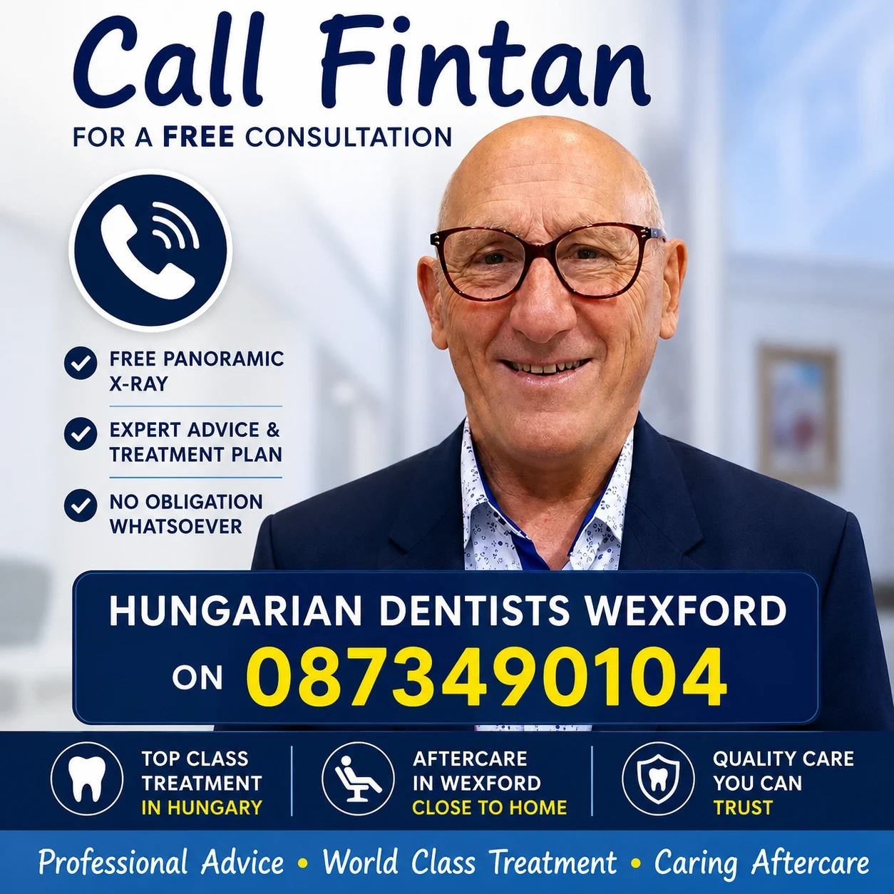 Call Fintan for a free consultation in Hungarian Dentists Wexford image