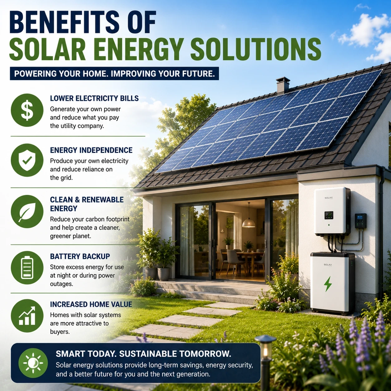 Benefits of solar energy image