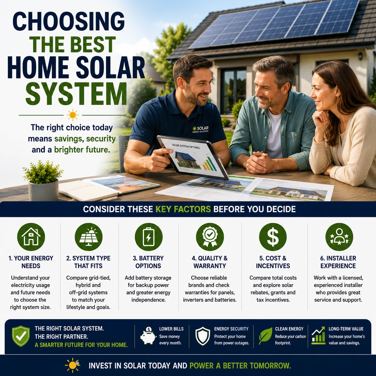 Choosing the best home solar system image